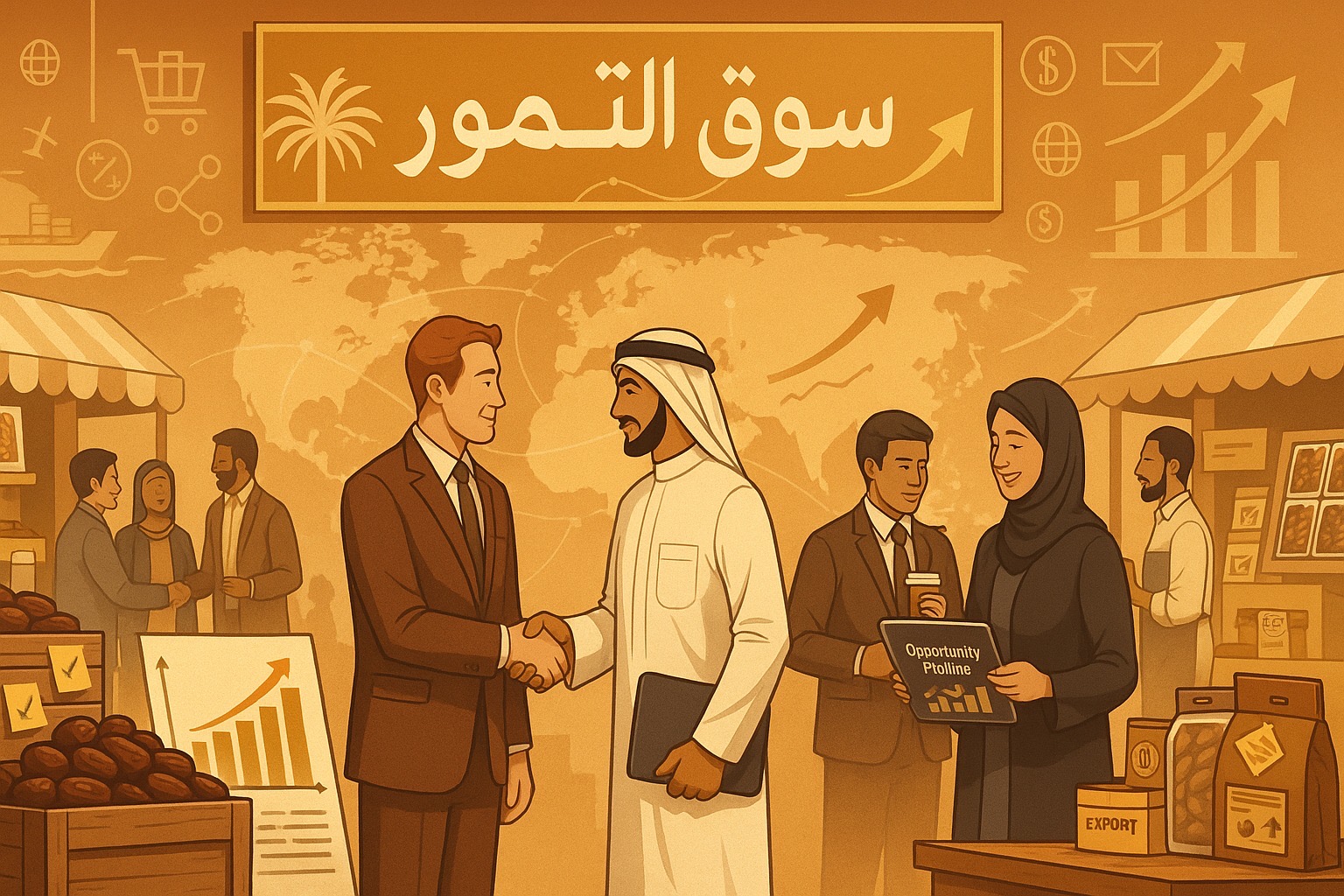 صناعة الفرص في سوق التمور 